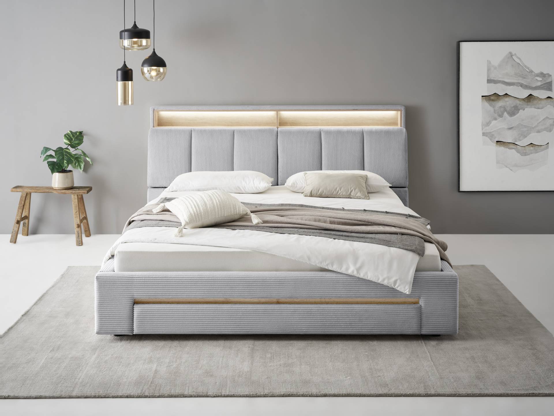 INOSIGN Polsterbett »CiTY/GiRON, gepolstertes Stauraumbett, mit LED Beleuchtung«, Bettkasten mit Hundebett oder als Stauraum, klappbare Kopfteile INOSIGN Polsterbett »CiTY/GiRON, gepolstertes Stauraumbett, mit LED Beleuchtung«, Bettkasten mit Hundebett oder als Stauraum, klappbare Kopfteile von INOSIGN
