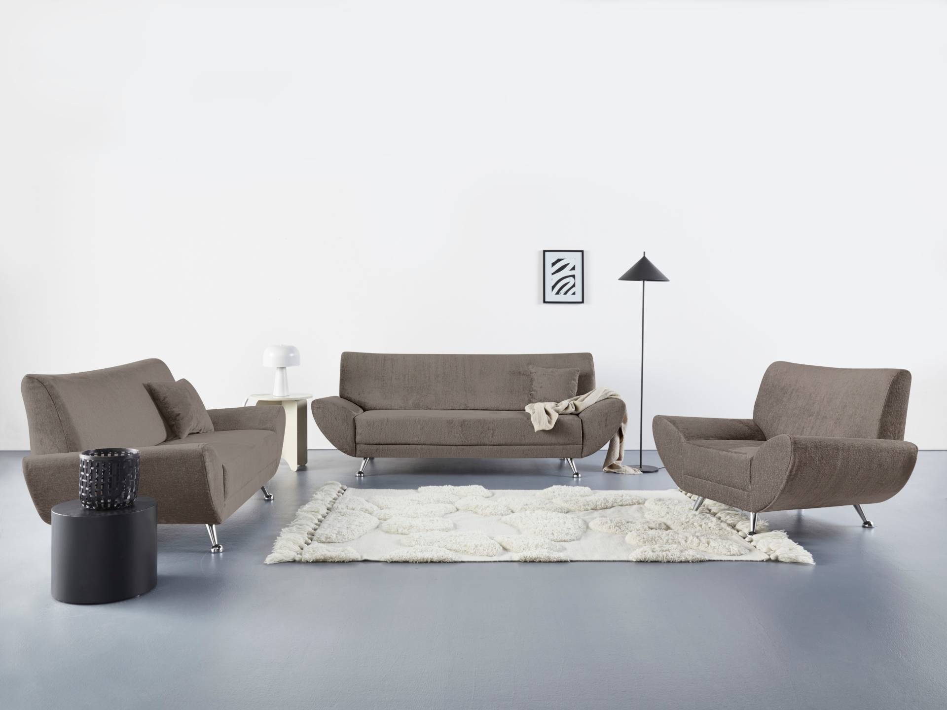 INOSIGN Polstergarnitur »Saltare elegant und komfortabel, toller Fuss als Designelement«, (3 tlg.) von INOSIGN
