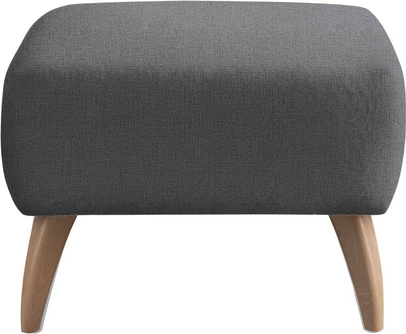 INOSIGN Polsterhocker »Colori«, Holzfussfarbe wählbar, verschiedene Stoffe, hochwertige Stoffqualität von INOSIGN