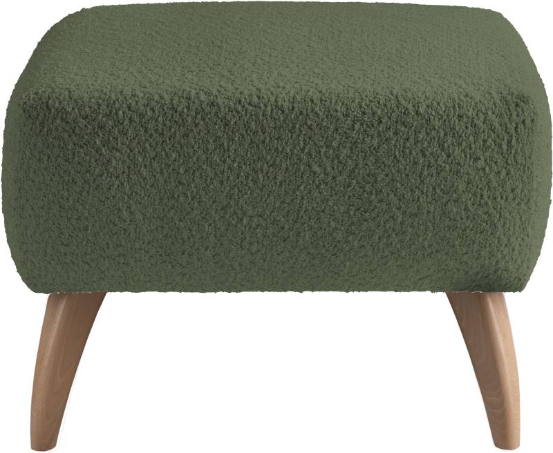 INOSIGN Polsterhocker »Colori«, Holzfussfarbe wählbar, verschiedene Stoffe, hochwertige Stoffqualität von INOSIGN