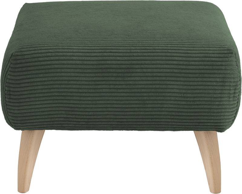 INOSIGN Polsterhocker »Colori«, Holzfussfarbe wählbar, verschiedene Stoffe, hochwertige Stoffqualität von INOSIGN
