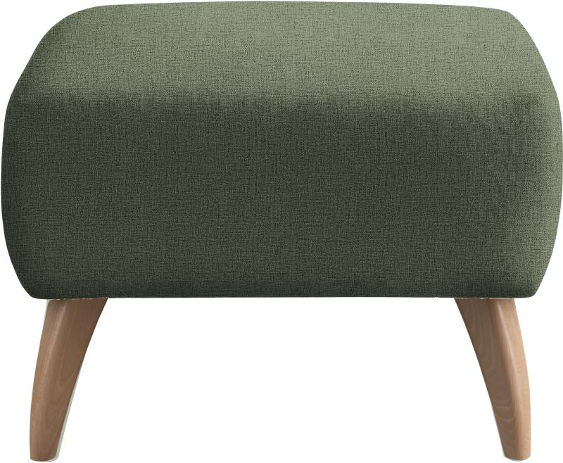 INOSIGN Polsterhocker »Colori«, Holzfussfarbe wählbar, verschiedene Stoffe, hochwertige Stoffqualität von INOSIGN