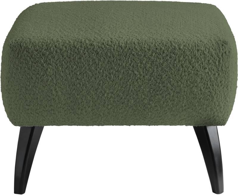INOSIGN Polsterhocker »Colori«, Holzfussfarbe wählbar, verschiedene Stoffe, hochwertige Stoffqualität von INOSIGN