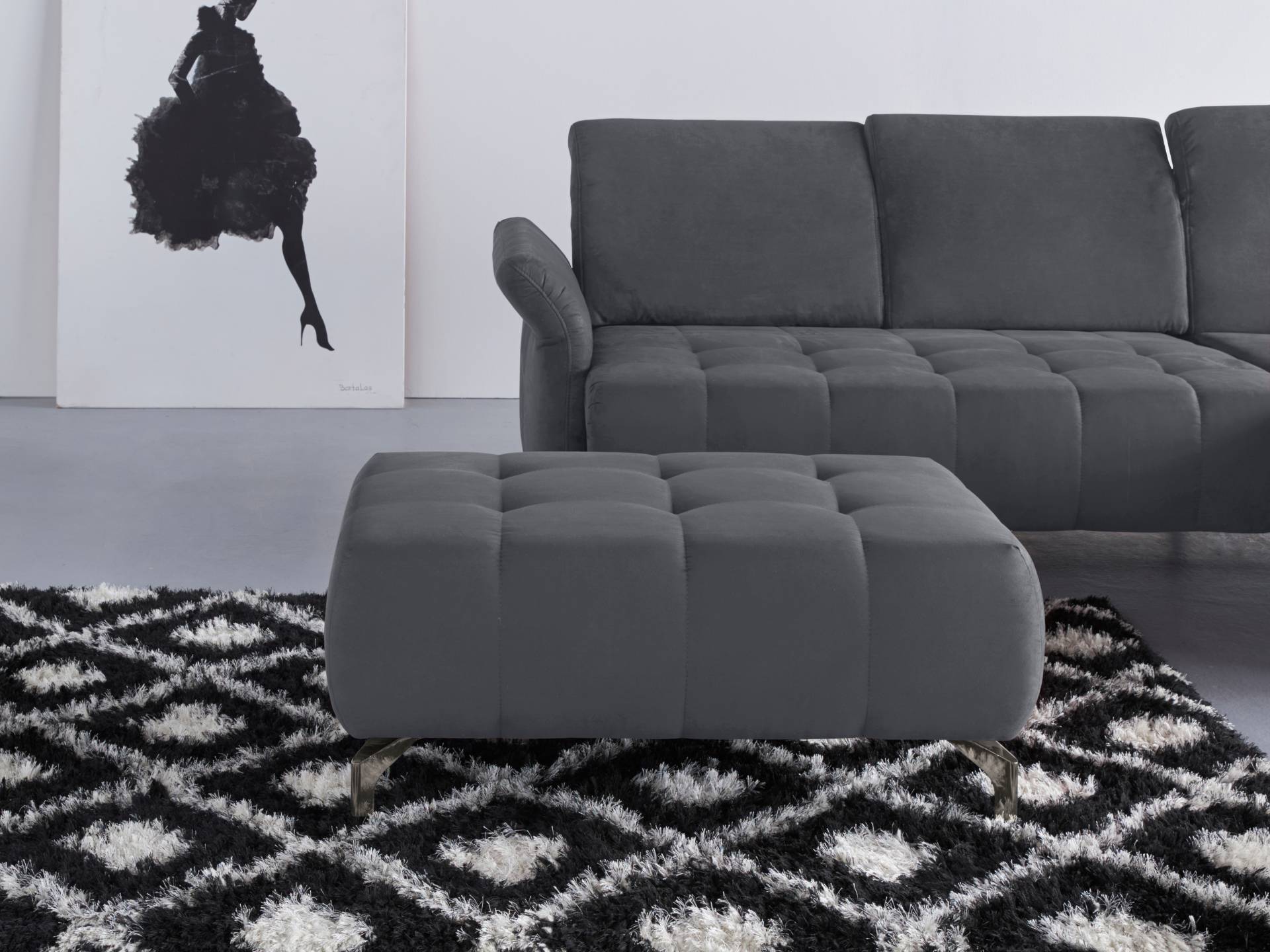 INOSIGN Polsterhocker »Fresh«, passend zum Ecksofa "Fresh", auch in Bezug Olympia EASY CLEAN von INOSIGN