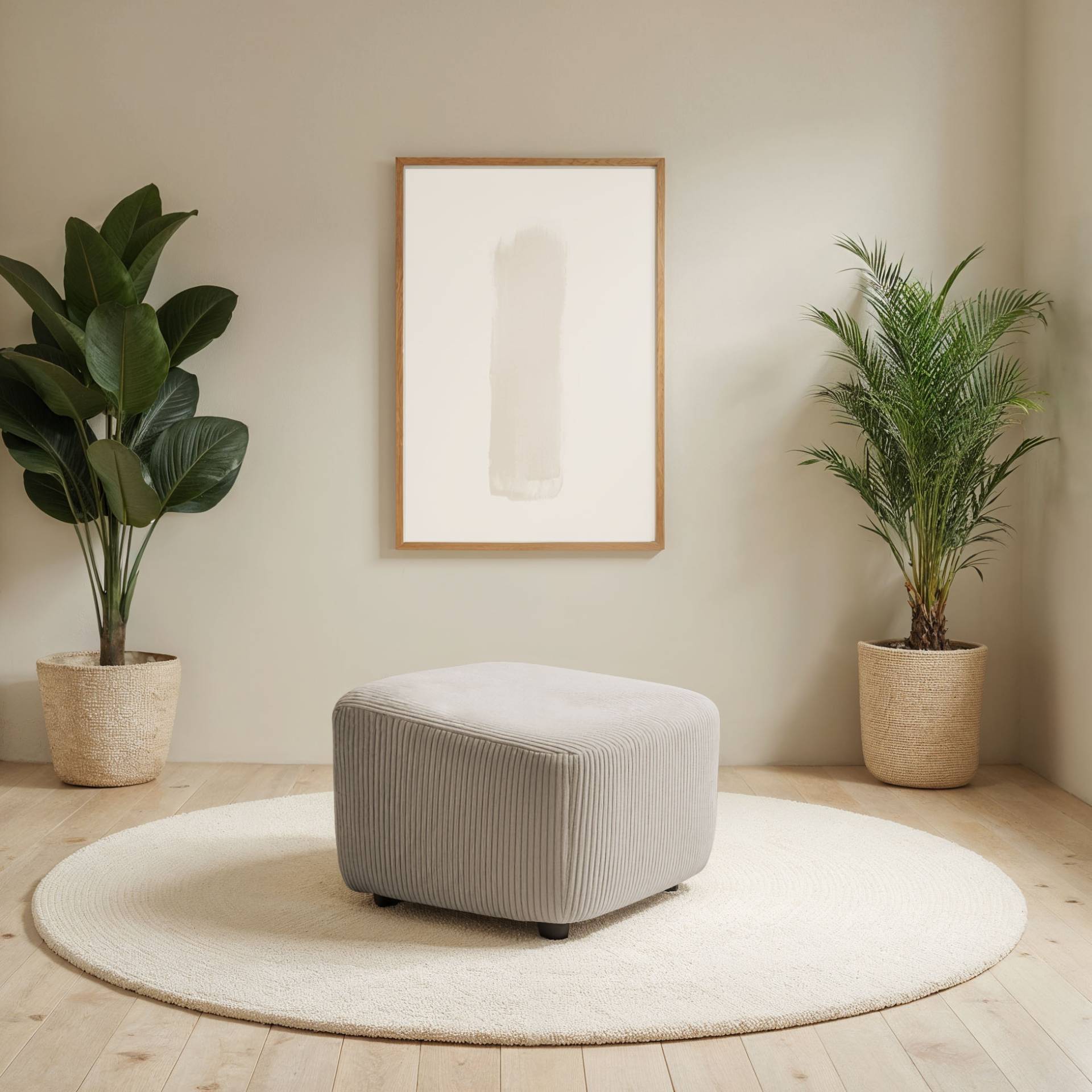 INOSIGN Polsterhocker »HETTY, passender Hocker zum Drehsessel HETTY, 56 x 60 x 40 cm,«, (1 St.), mit schrägem Sitz von INOSIGN