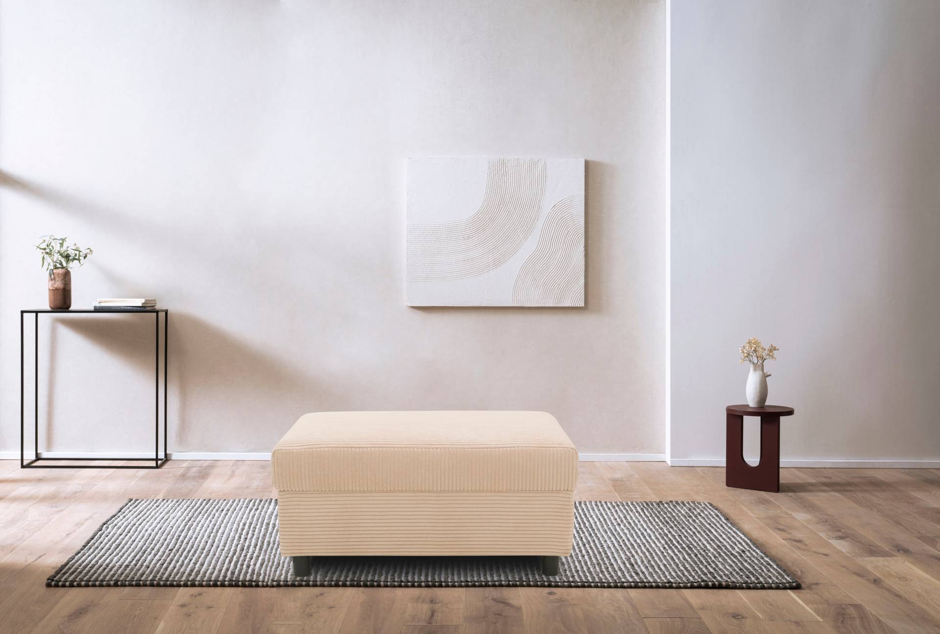 INOSIGN Polsterhocker »Turah 2 in Cord oder wasserabweisender Microfaser,«, moderner Polsterhocker, passend zum Ecksofa, B/T/H: 83/60/44 cm INOSIGN Polsterhocker »Turah 2 in Cord oder wasserabweisender Microfaser,«, moderner Polsterhocker, passend zum Ecksofa, B/T/H: 83/60/44 cm von INOSIGN