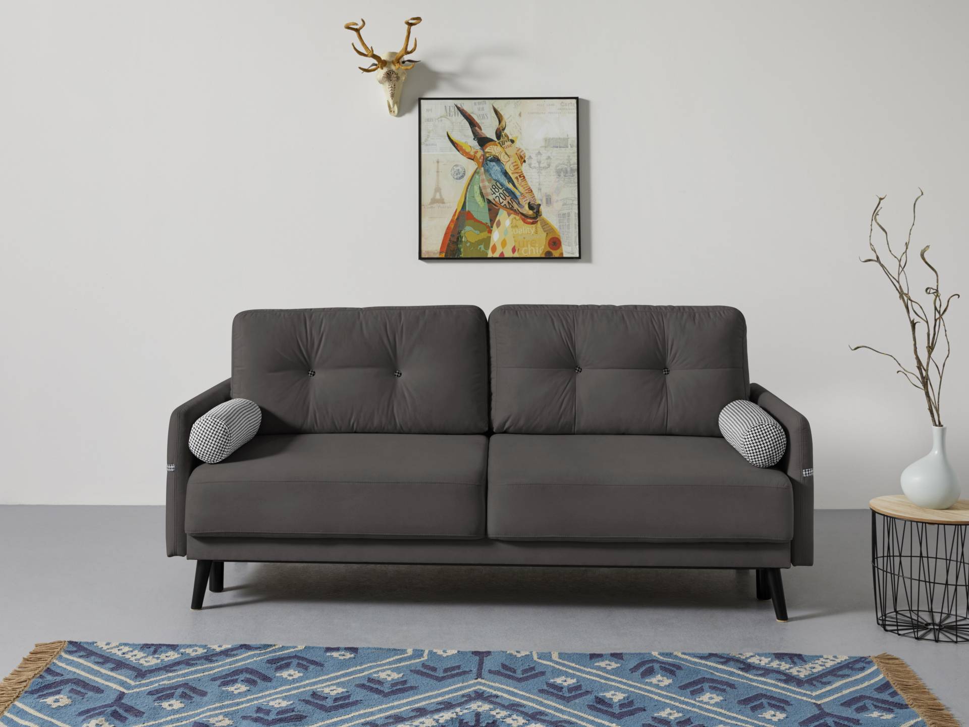 INOSIGN Schlafsofa »Emily«, incl. Bettfunktion und Bettkasten, Seitentache im Armteil, Federkern INOSIGN Schlafsofa »Emily«, incl. Bettfunktion und Bettkasten, Seitentache im Armteil, Federkern von INOSIGN