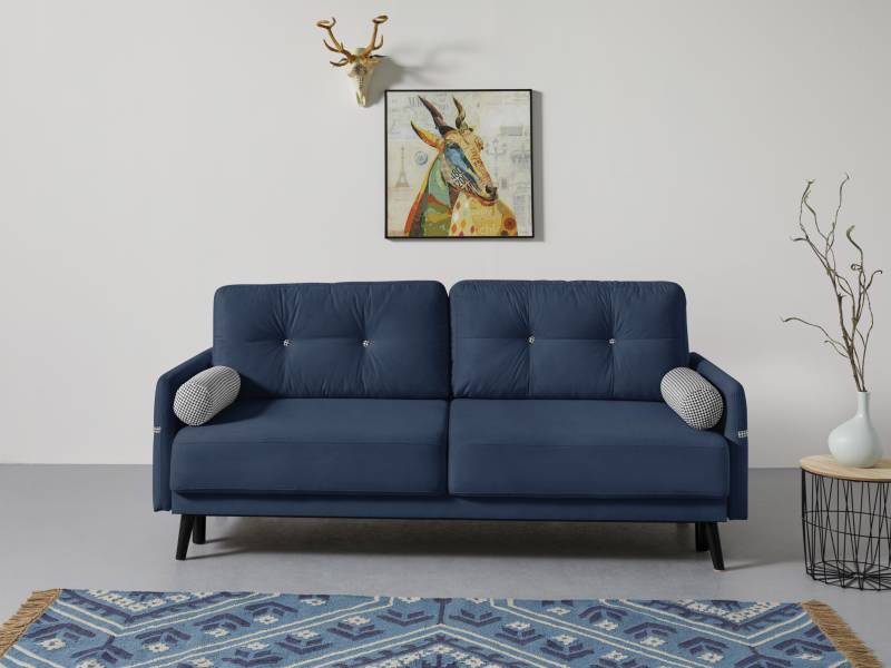 INOSIGN Schlafsofa »Emily«, incl. Bettfunktion und Bettkasten, Seitentache im Armteil, Federkern von INOSIGN