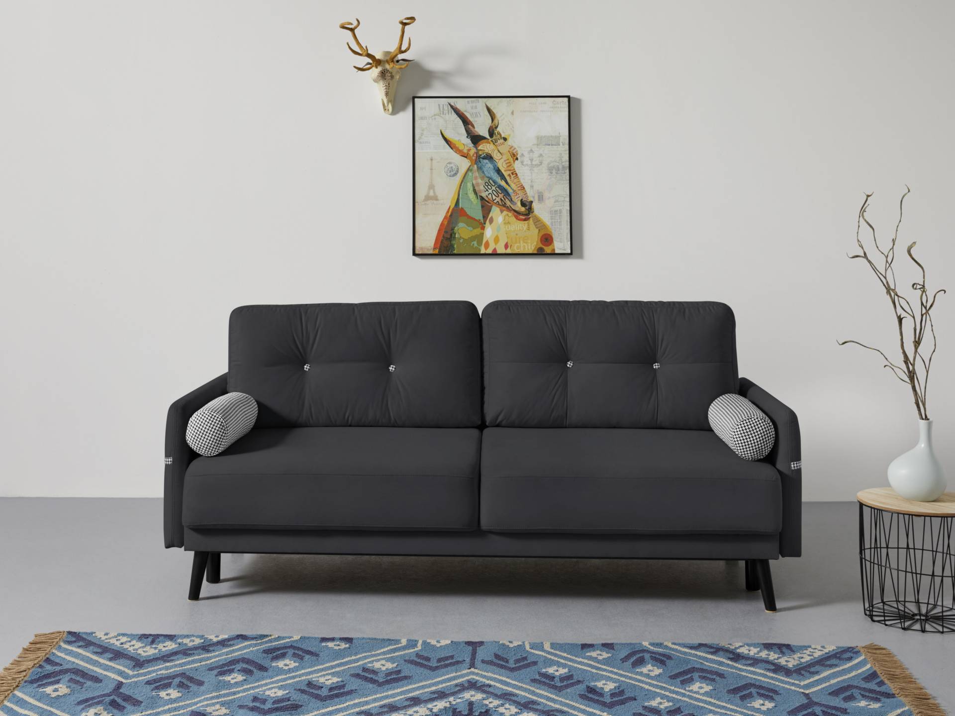 INOSIGN Schlafsofa »Emily«, incl. Bettfunktion und Bettkasten, Seitentache im Armteil, Federkern INOSIGN Schlafsofa »Emily«, incl. Bettfunktion und Bettkasten, Seitentache im Armteil, Federkern von INOSIGN