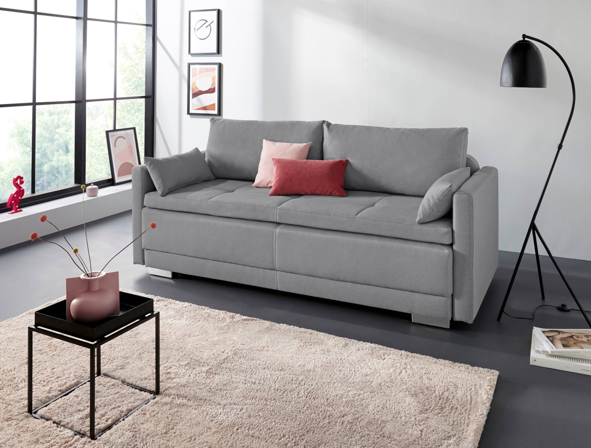 INOSIGN Schlafsofa »Berlin«, mit Boxspringaufbau, Bettfunktion & Bettkasten, Dauerschlafsofa von INOSIGN