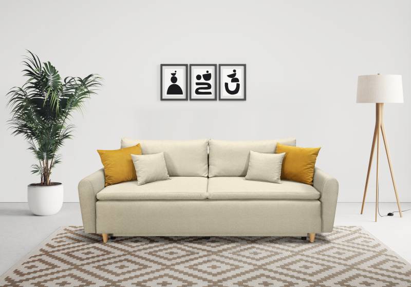 INOSIGN Schlafsofa »Anika«, mit Boxspringaufbau, Bettfunktion & Bettkasten, Dauerschlafsofa von INOSIGN
