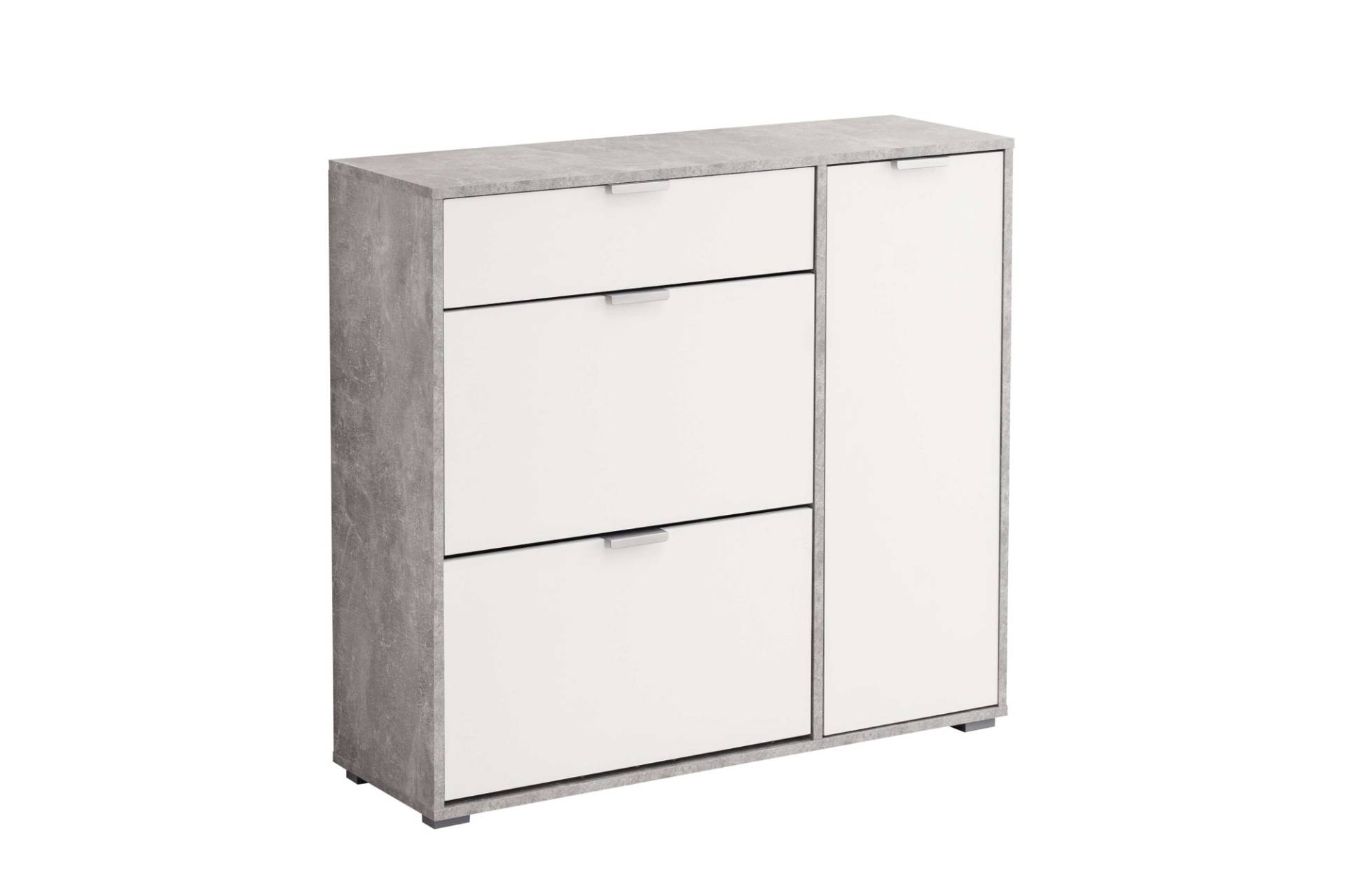 INOSIGN Schuhschrank »Arco 2, Schuhkommode, Schuhregal, Breite 102 cm«, 2 Klappen mit Doppelschuhtrommeln, mit Schublade, in modernen Farben INOSIGN Schuhschrank »Arco 2, Schuhkommode, Schuhregal, Breite 102 cm«, 2 Klappen mit Doppelschuhtrommeln, mit Schublade, in modernen Farben von INOSIGN