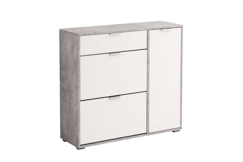 INOSIGN Schuhschrank »Arco 2, Schuhkommode, Schuhregal, Breite 102 cm«, 2 Klappen mit Doppelschuhtrommeln, mit Schublade, in modernen Farben von INOSIGN