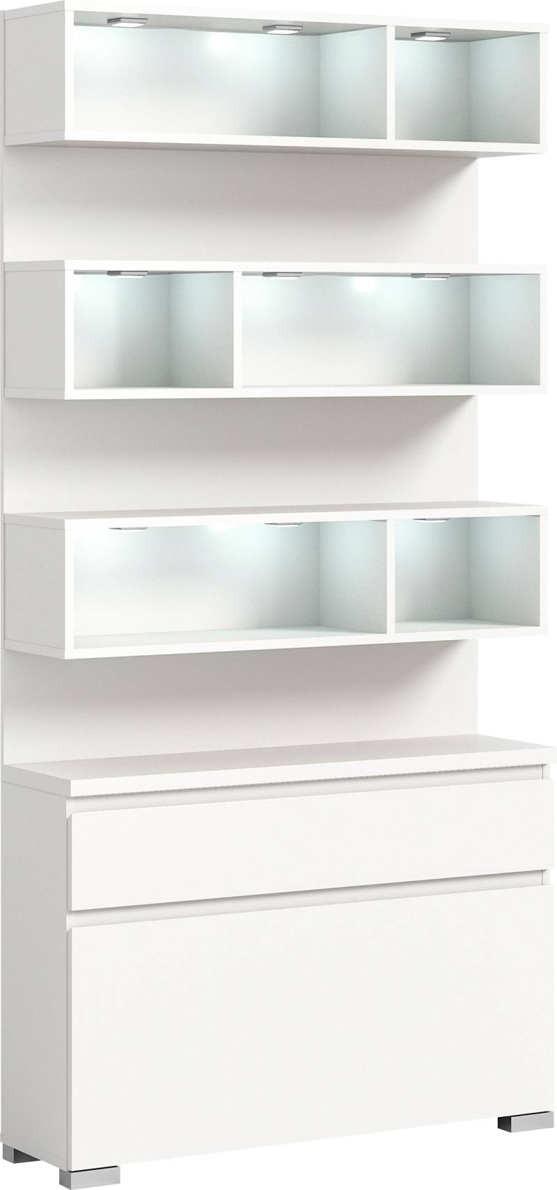 INOSIGN Schuhschrank »Skoskap, Höhe 194 cm, Platz für ca. 22 Schuhpaare, viel Stauraum«, 6 Fächer, 1 Klappe, 1 Schubkasten, Garderobenkombination, Schuhregal von INOSIGN