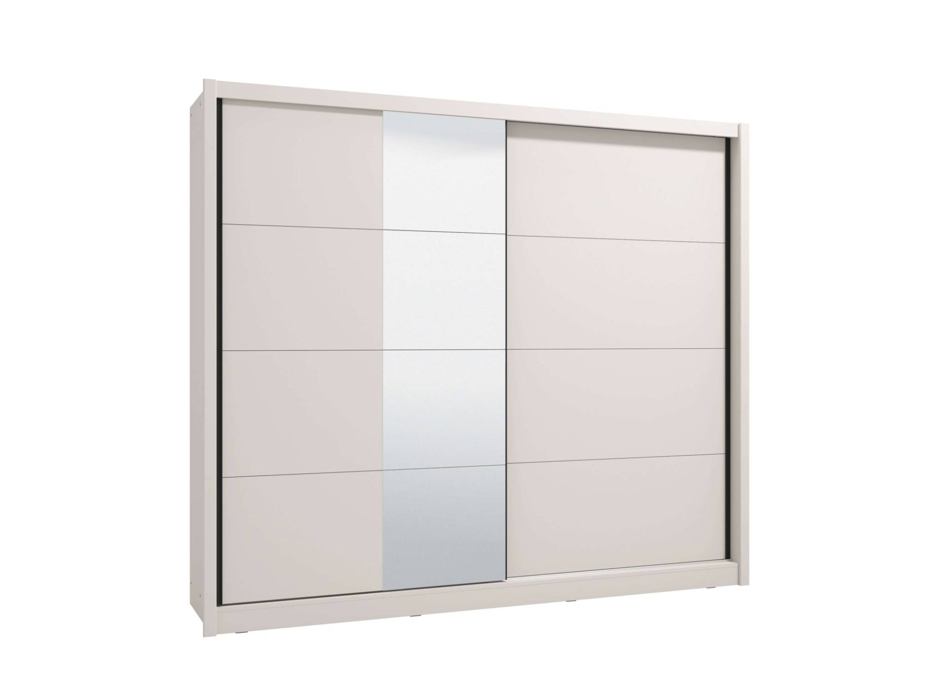 INOSIGN Schwebetürenschrank »Albi, Schlafzimmerschrank, Wäscheschrank in cashmere oder weiss«, Kleiderschrank mit Spiegel MIT Innenausstattung,FSC®-zertifiziert von INOSIGN