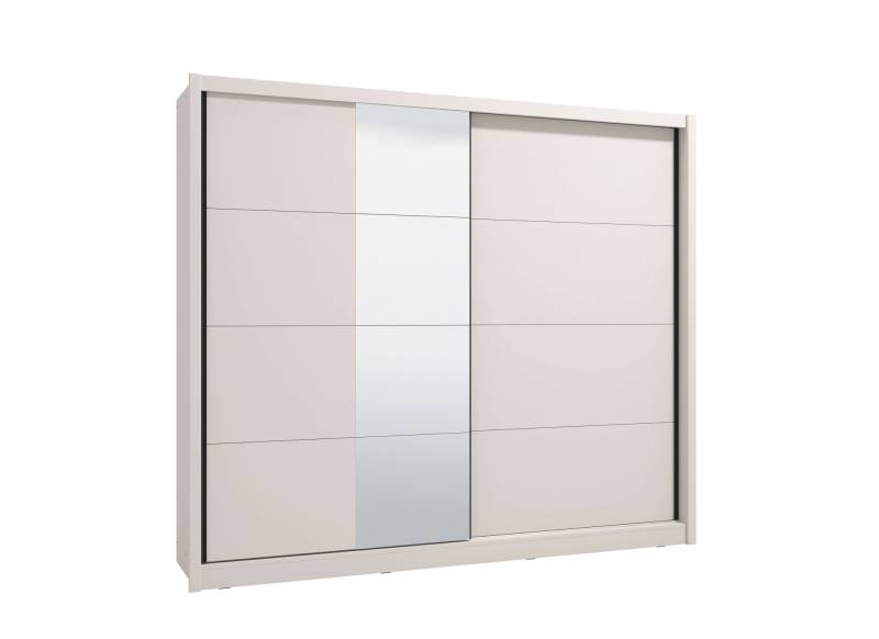 INOSIGN Schwebetürenschrank »Albi, Schlafzimmerschrank, Wäscheschrank in cashmere oder weiss«, Kleiderschrank mit Spiegel MIT Innenausstattung,FSC®-zertifiziert von INOSIGN