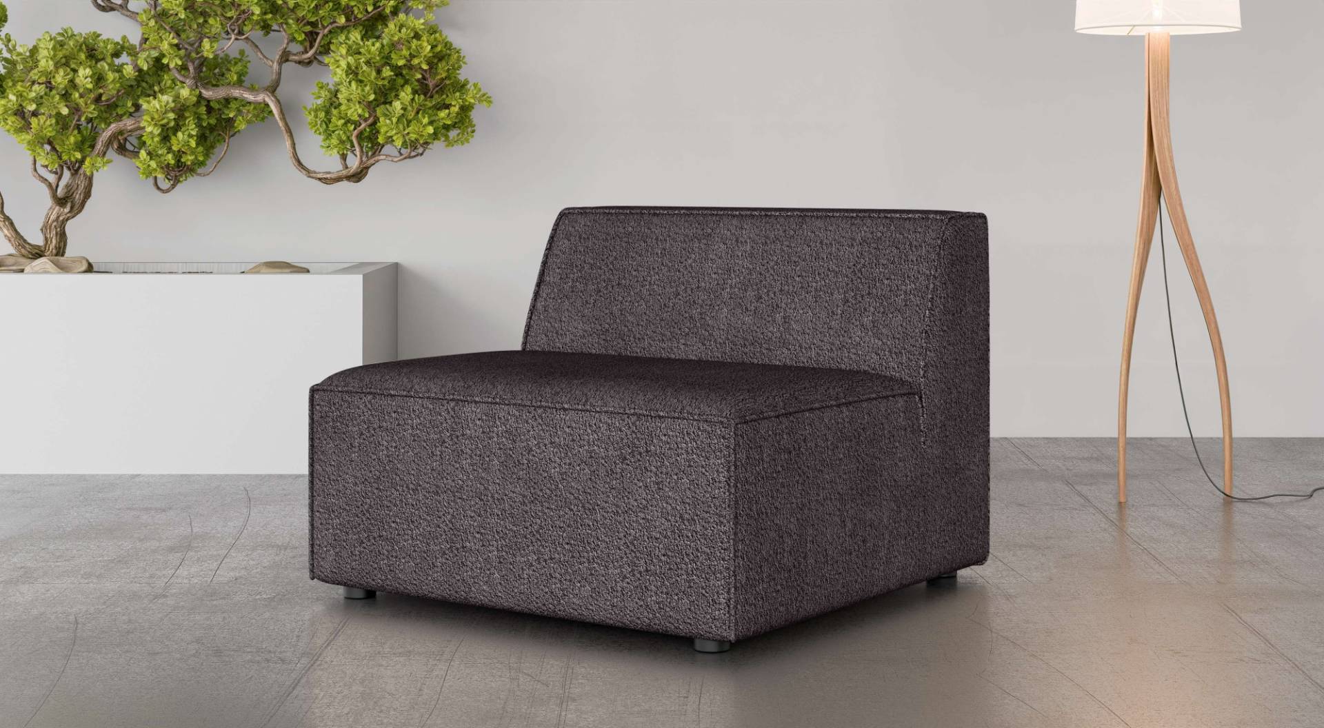 INOSIGN Sessel »Bequemer Sessel Cavan, Masse B/T/H: 90/90/72 cm«, ohne Armlehne, mit Wellenunterfederung, auch in Bouclé INOSIGN Sessel »Bequemer Sessel Cavan, Masse B/T/H: 90/90/72 cm«, ohne Armlehne, mit Wellenunterfederung, auch in Bouclé von INOSIGN
