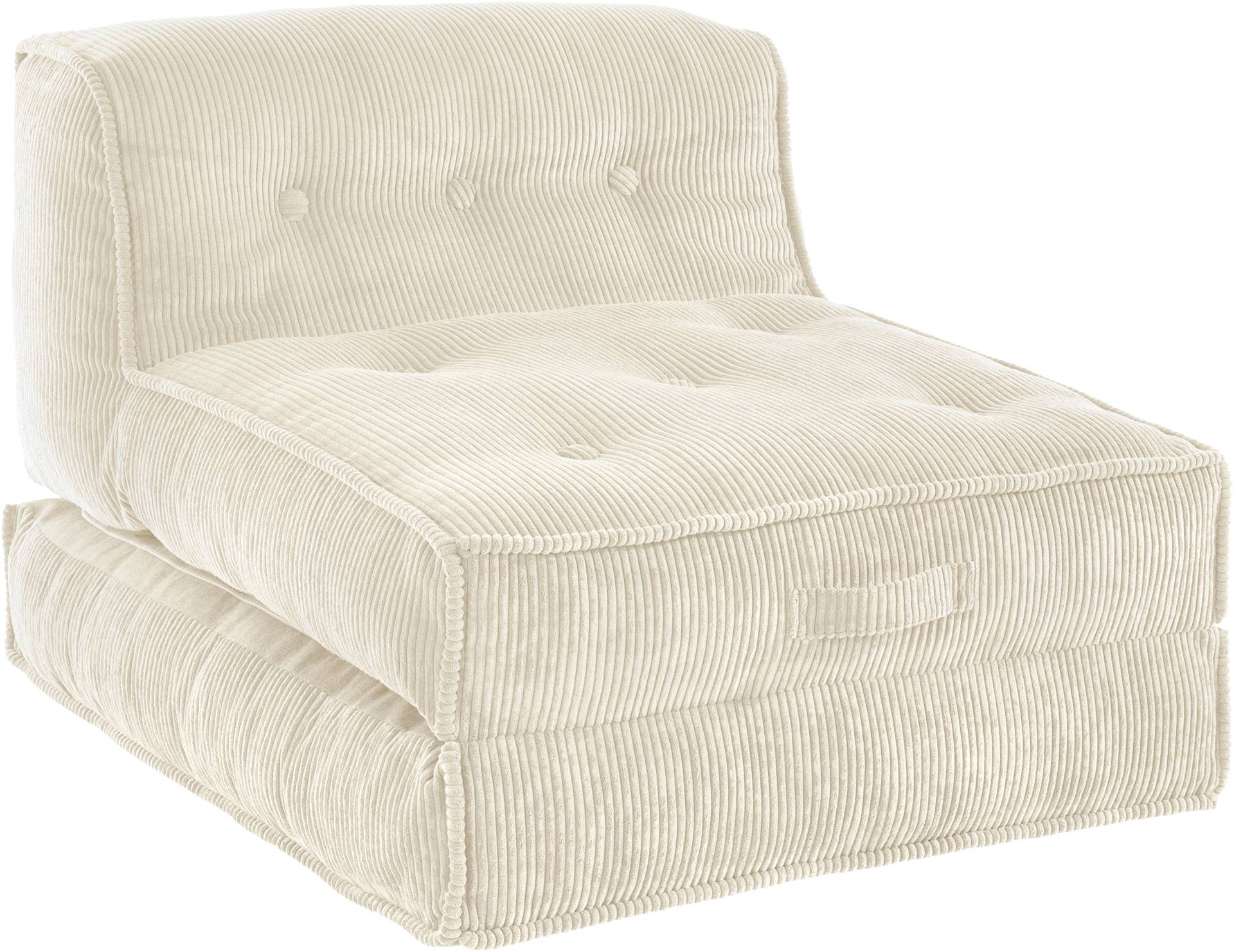 INOSIGN Sessel »Pia«, Loungesessel aus Cord, in 2 Grössen, Pouf-Funktion. INOSIGN Sessel »Pia«, Loungesessel aus Cord, in 2 Grössen, Pouf-Funktion. von INOSIGN
