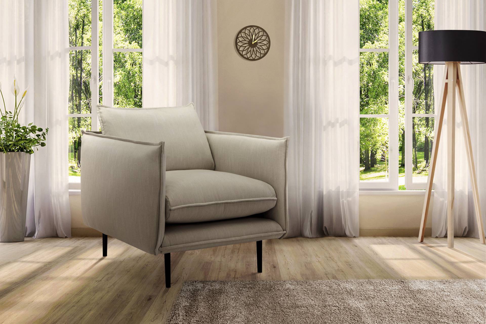 INOSIGN Sessel »Somba«, mit dickem Keder und eleganter Optik von INOSIGN