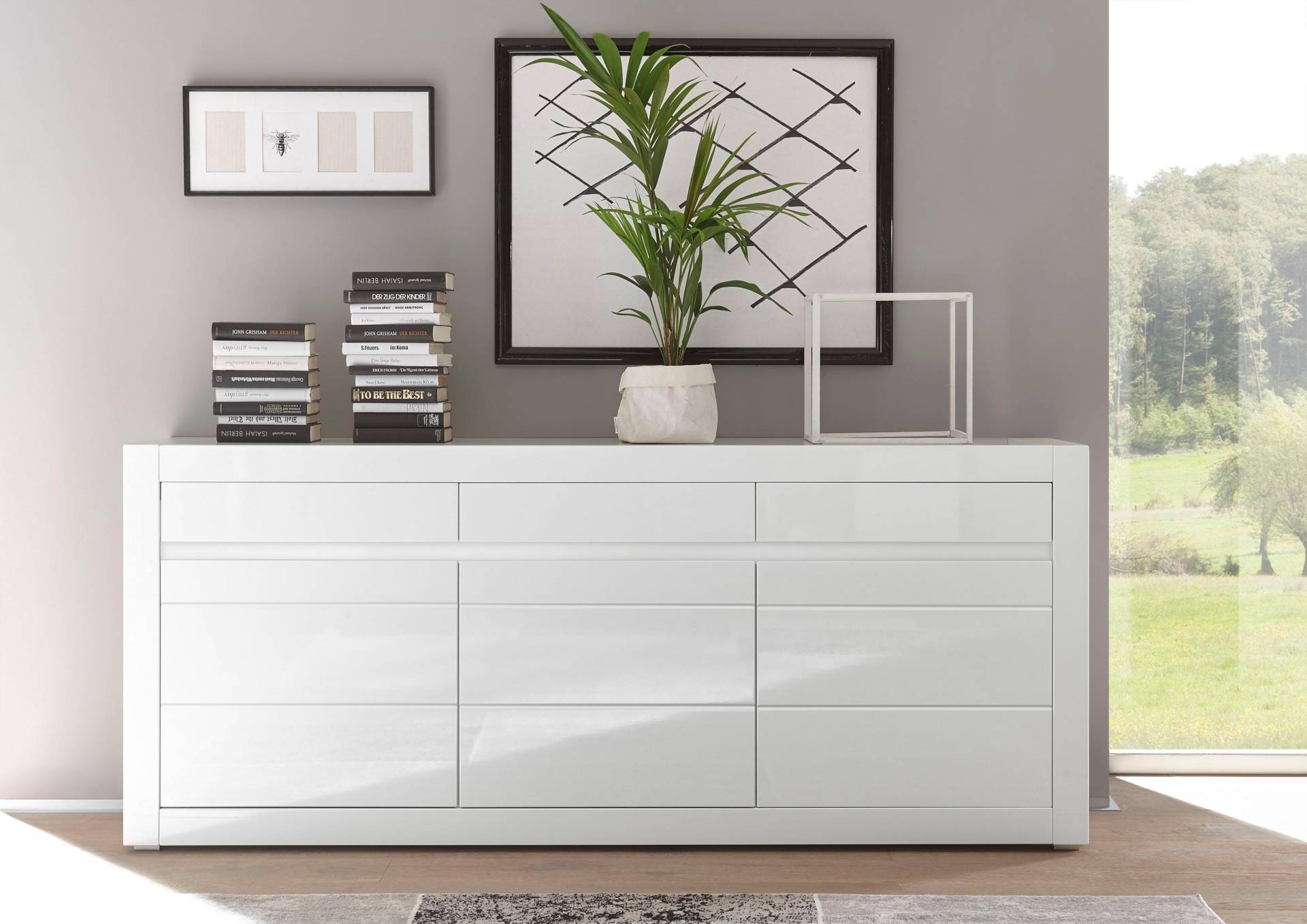 INOSIGN Sideboard »Carat«, Breite 217 cm, wird mit zwei Leisten angeliefert, 1 x grau, 1 x weiss INOSIGN Sideboard »Carat«, Breite 217 cm, wird mit zwei Leisten angeliefert, 1 x grau, 1 x weiss von INOSIGN