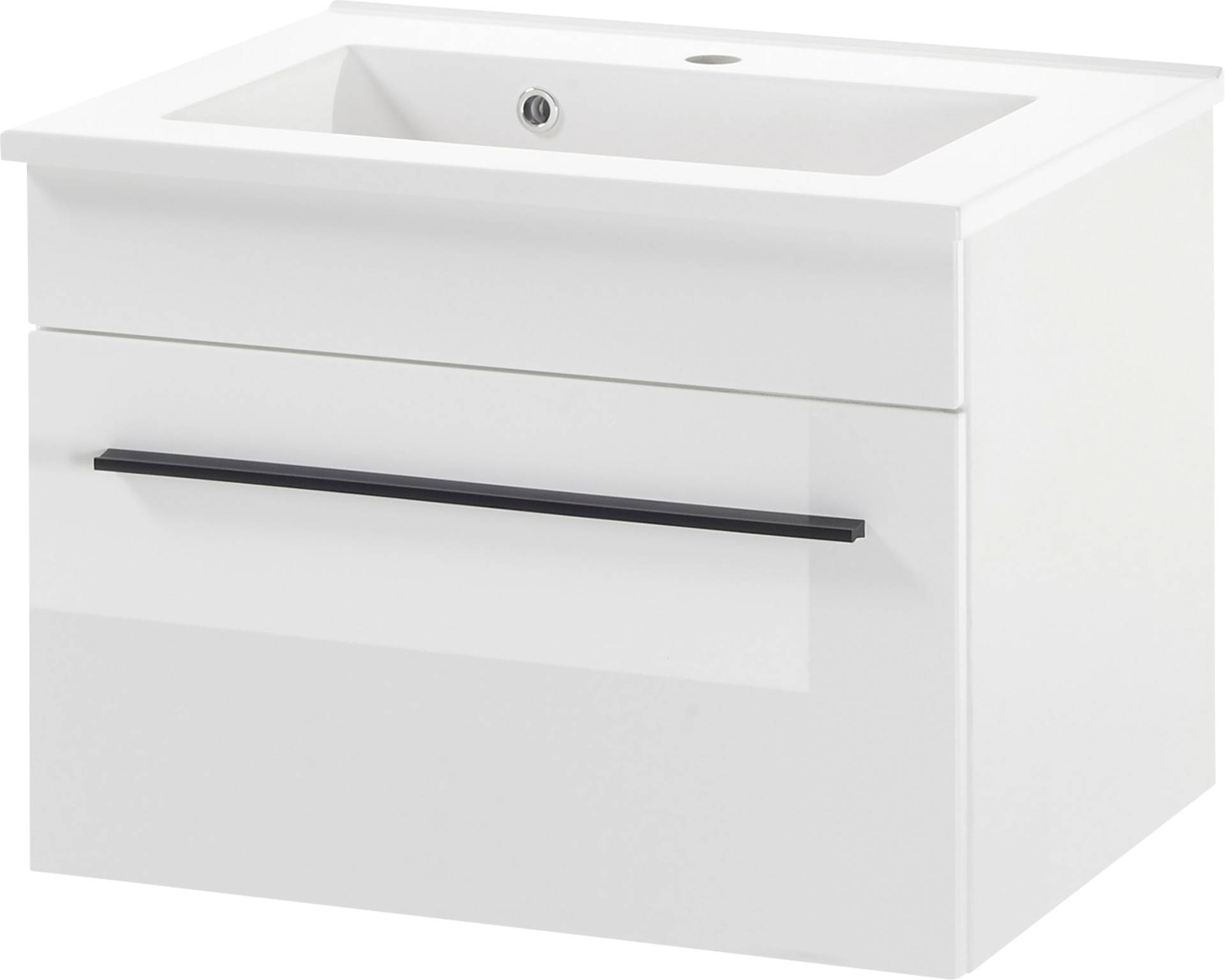 INOSIGN Waschtisch »Cantara, Waschtisch inkl. Waschbecken, modernes Design«, mit schwarzem Griff, ausreichend Stauraum von INOSIGN