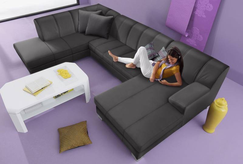 INOSIGN Wohnlandschaft »Anzio U-Form«, wahlweise mit Bettfunktion von INOSIGN