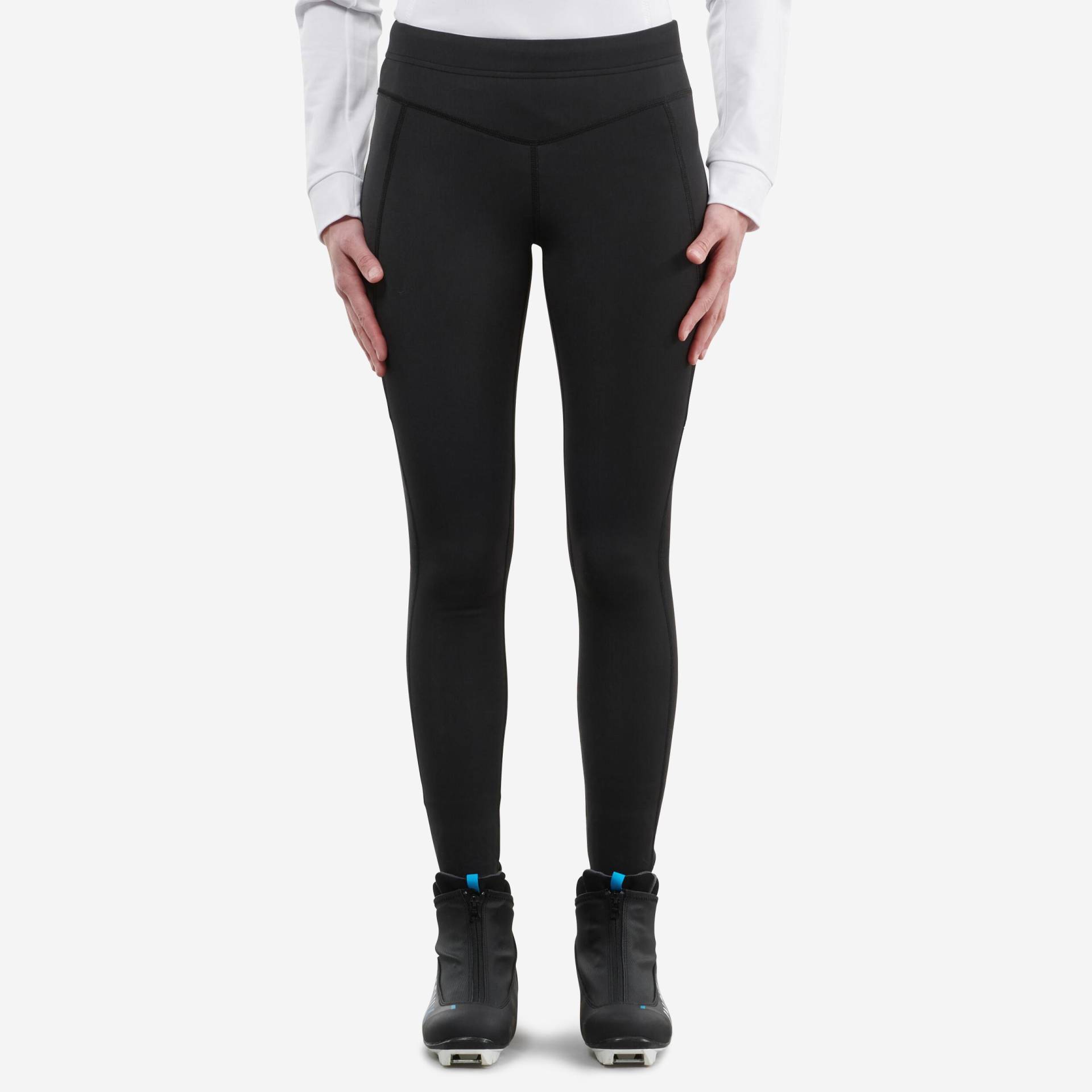 Leggings - Xc S Tight 100 Damen Schwarz Leicht XS von INOVIK