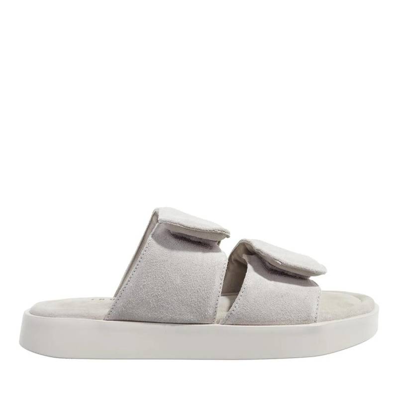 INUIKII Slipper & Pantoletten - Classic Suede Velcro - Gr. 36 (EU) - in Grau - für Damen von INUIKII