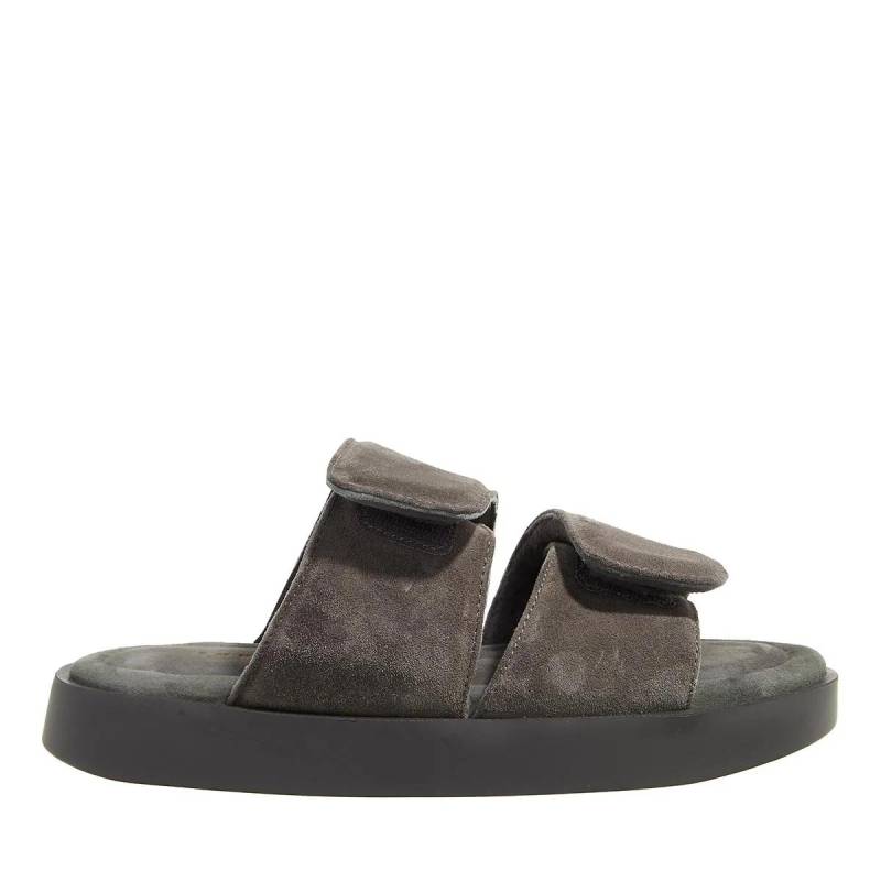 INUIKII Slipper & Pantoletten - Classic Suede Velcro - Gr. 36 (EU) - in Taupe - für Damen von INUIKII