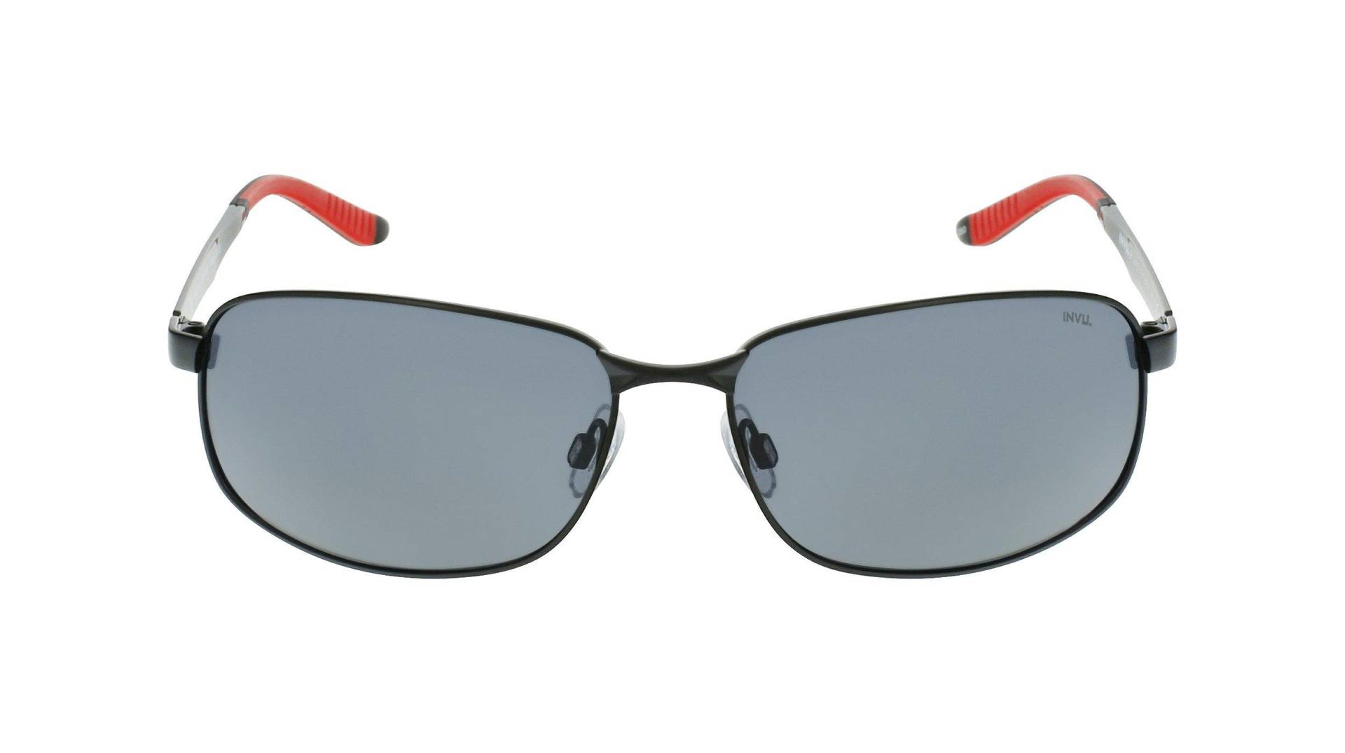 Polarisierte Sonnenbrille Mit Etui Herren Schwarz ONE SIZE von INVU