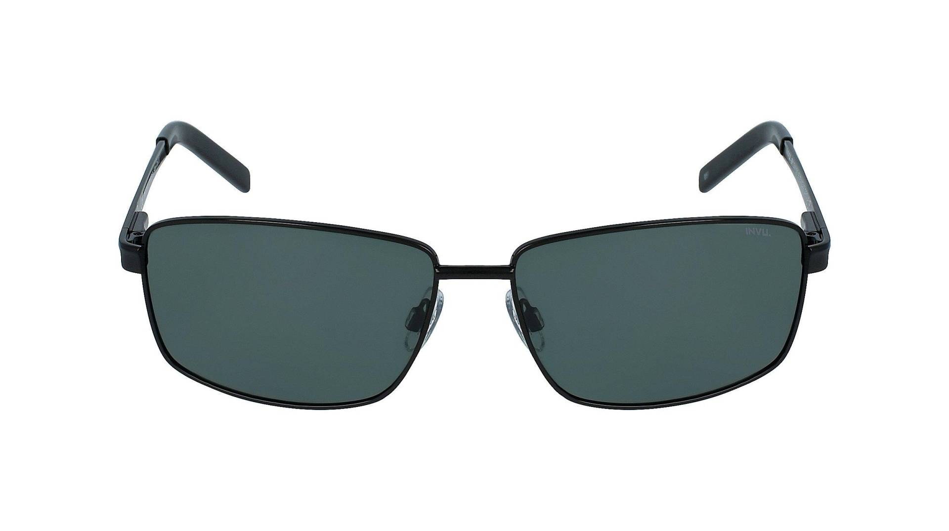 Polarisierte Sonnenbrille Mit Etui Herren Schwarz ONE SIZE von INVU