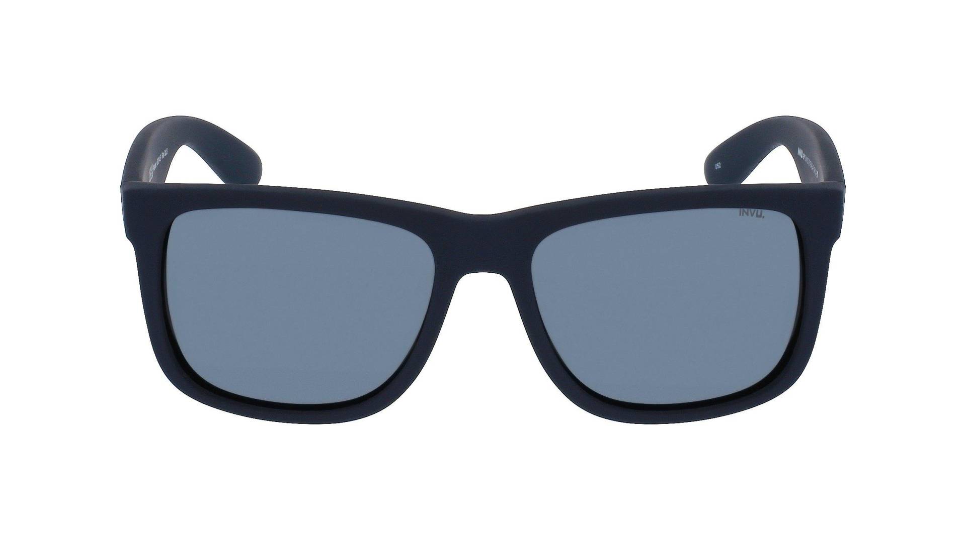 Polarisierte Sonnenbrille Mit Etui Herren Blau Denim Dunkel ONE SIZE von INVU