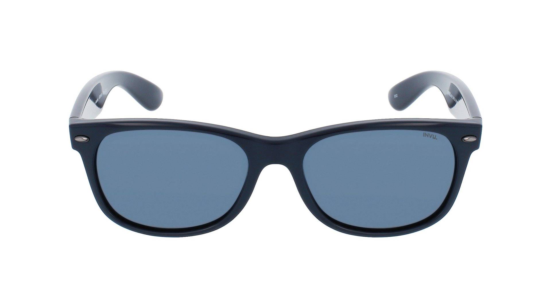 Polarisierte Sonnenbrille Mit Etui Herren Blau Denim Dunkel ONE SIZE von INVU