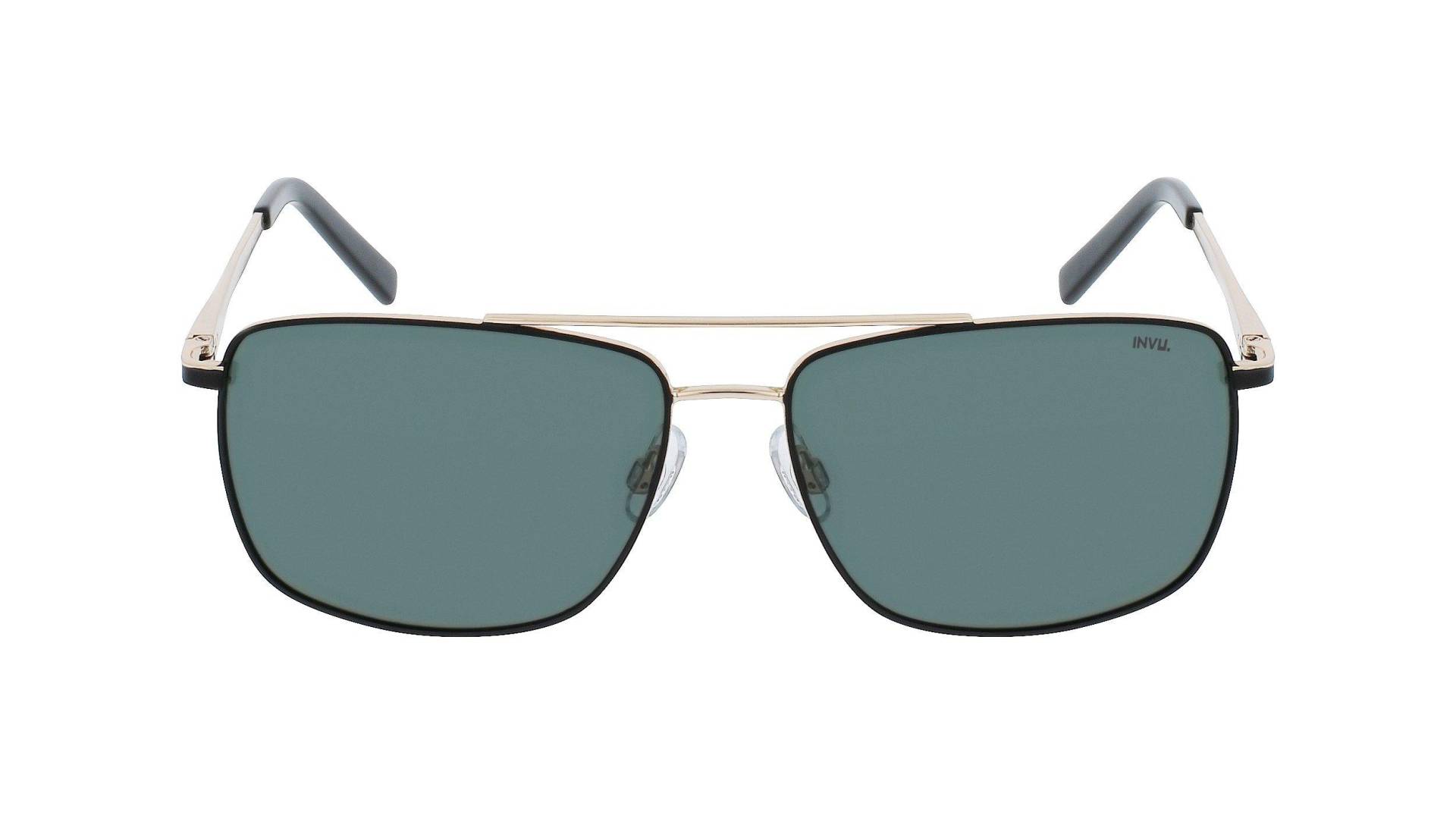 Polarisierte Sonnenbrille Mit Etui Herren Gold ONE SIZE von INVU