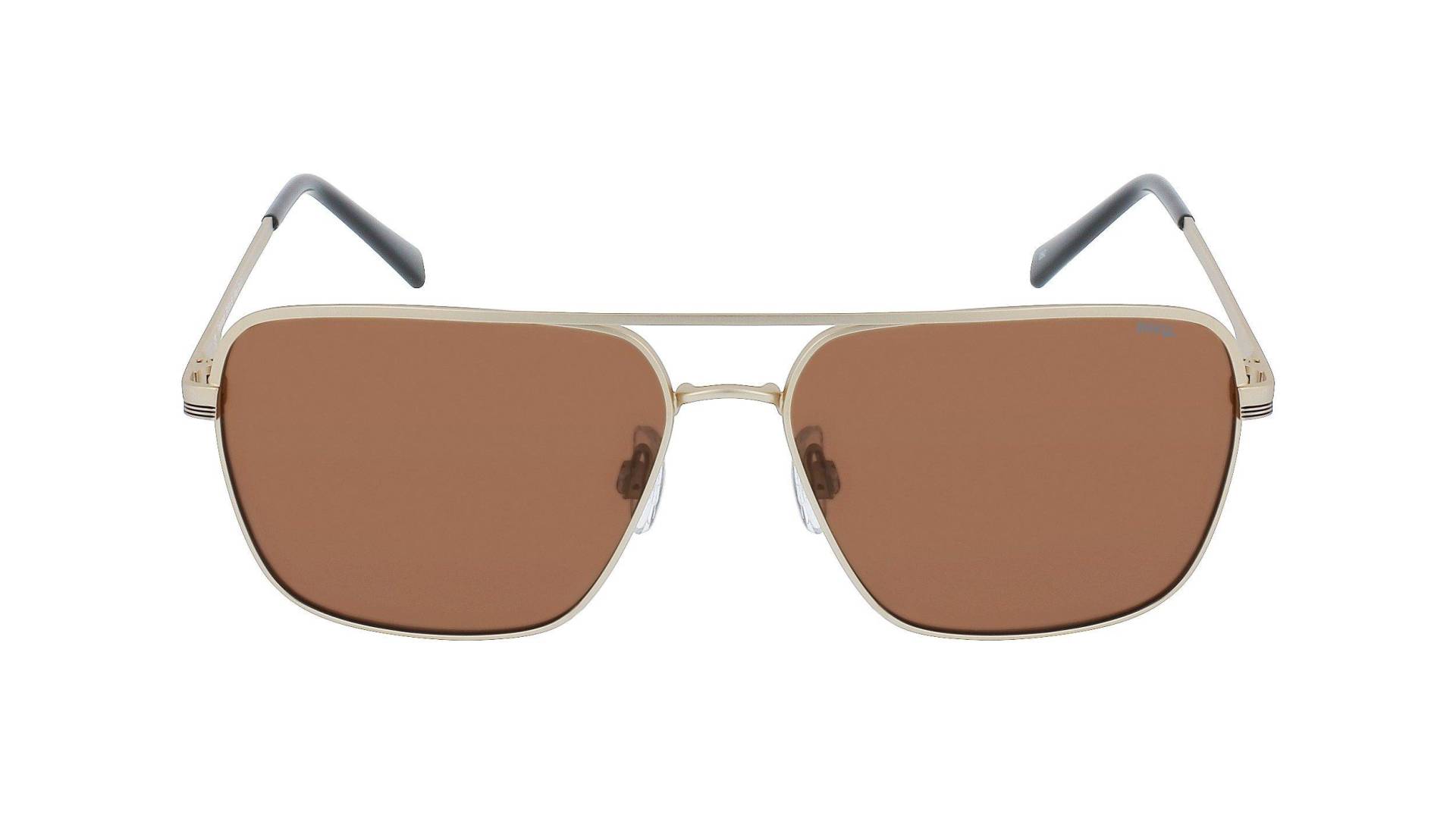 Polarisierte Sonnenbrille Mit Etui Herren Gold ONE SIZE von INVU