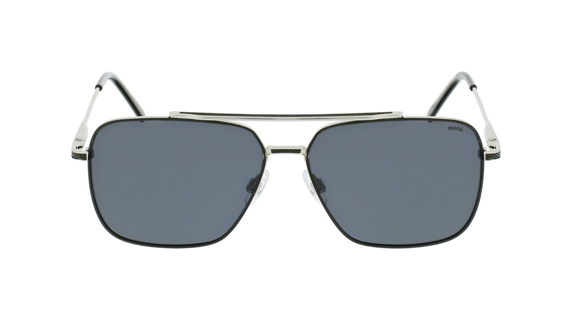 Polarisierte Sonnenbrille Mit Etui Herren Silber ONE SIZE von INVU