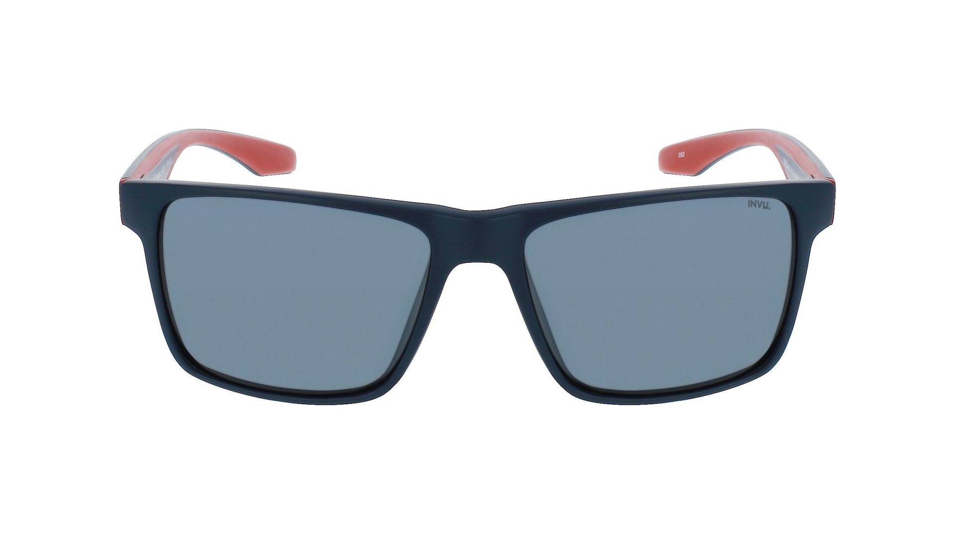 Polarisierte Sport Sonnenbrille Mit Etui Herren Blau Denim Dunkel ONE SIZE von INVU