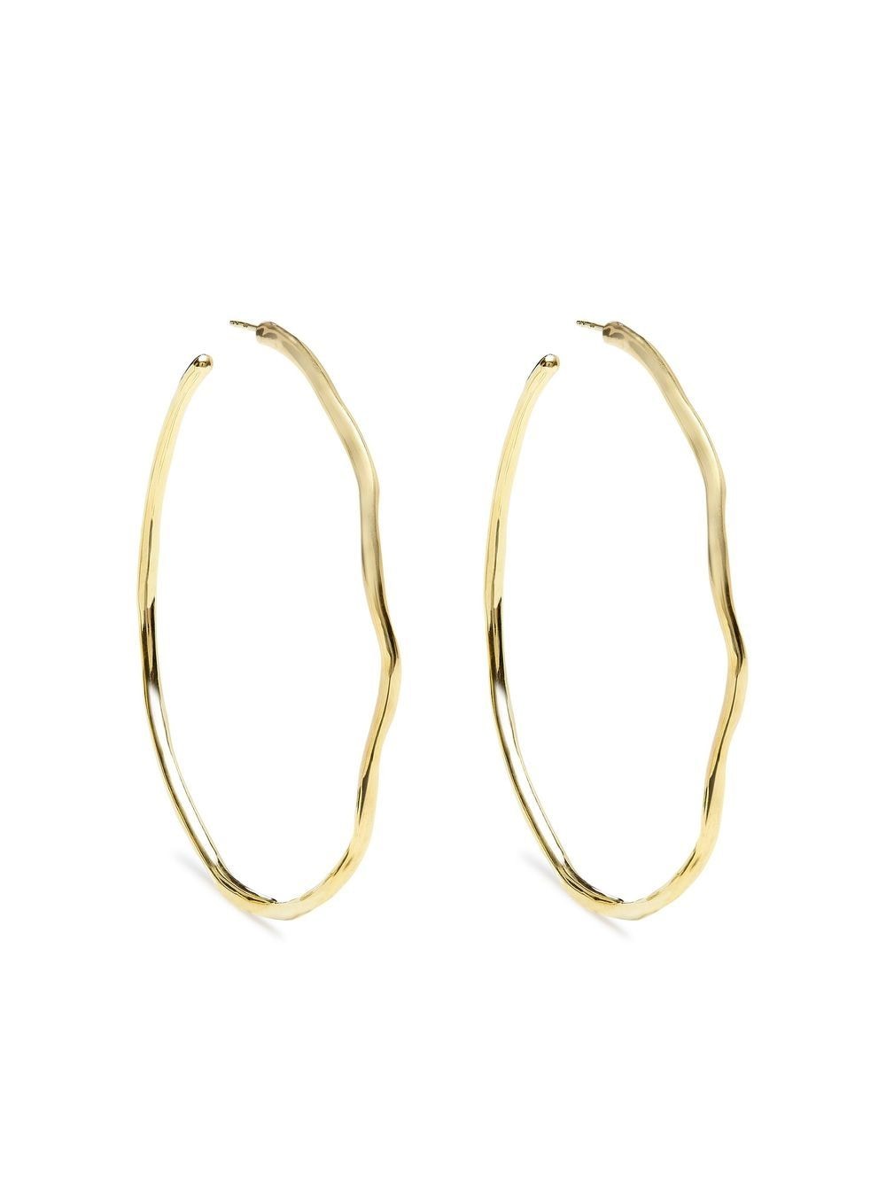 IPPOLITA 18kt extra fine yellow gold Classico Squiggle hoop earrings von IPPOLITA