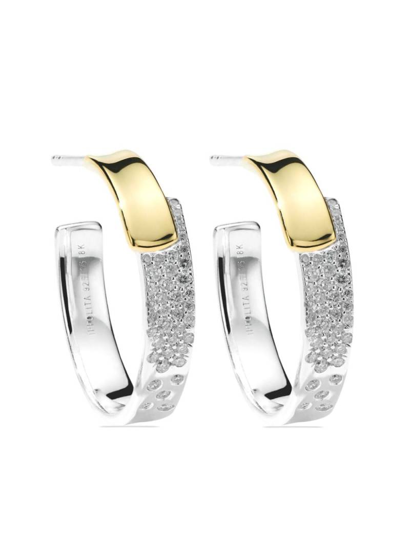 IPPOLITA 18kt yellow gold Chimera Stardust diamond hoop earrings - Silver von IPPOLITA