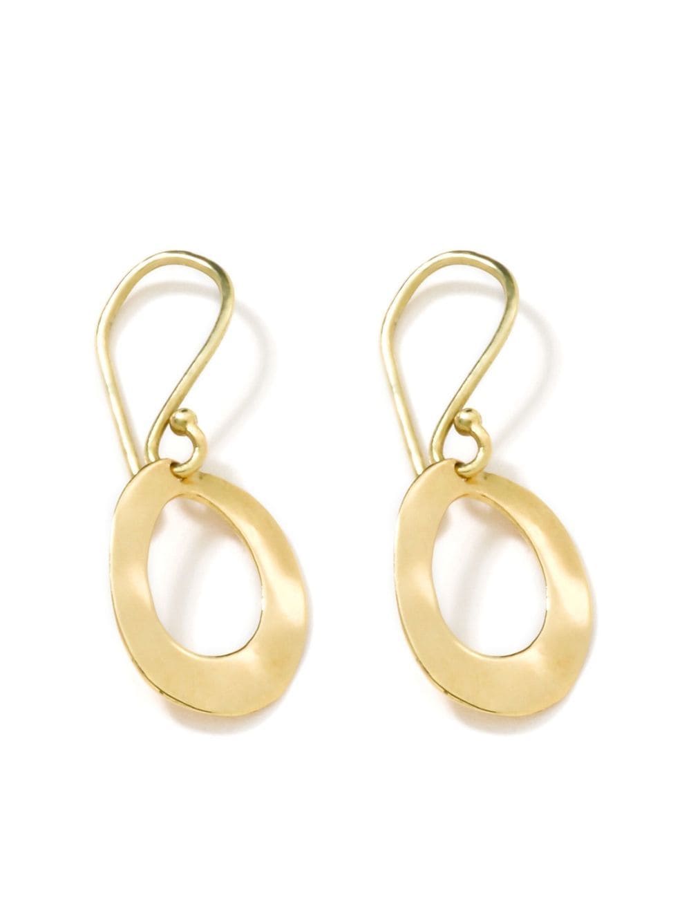 IPPOLITA 18kt yellow gold Classico Mini Wavy Oval earrings von IPPOLITA