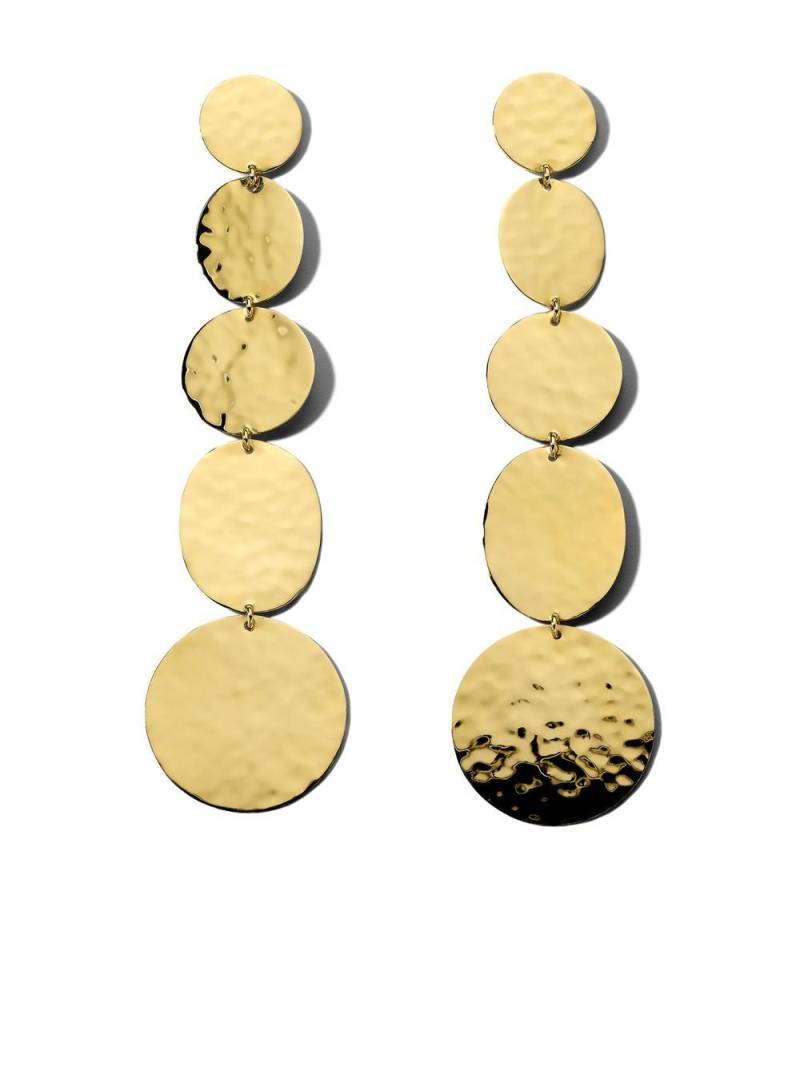 IPPOLITA 18kt yellow gold Classico crinkle drop earrings von IPPOLITA