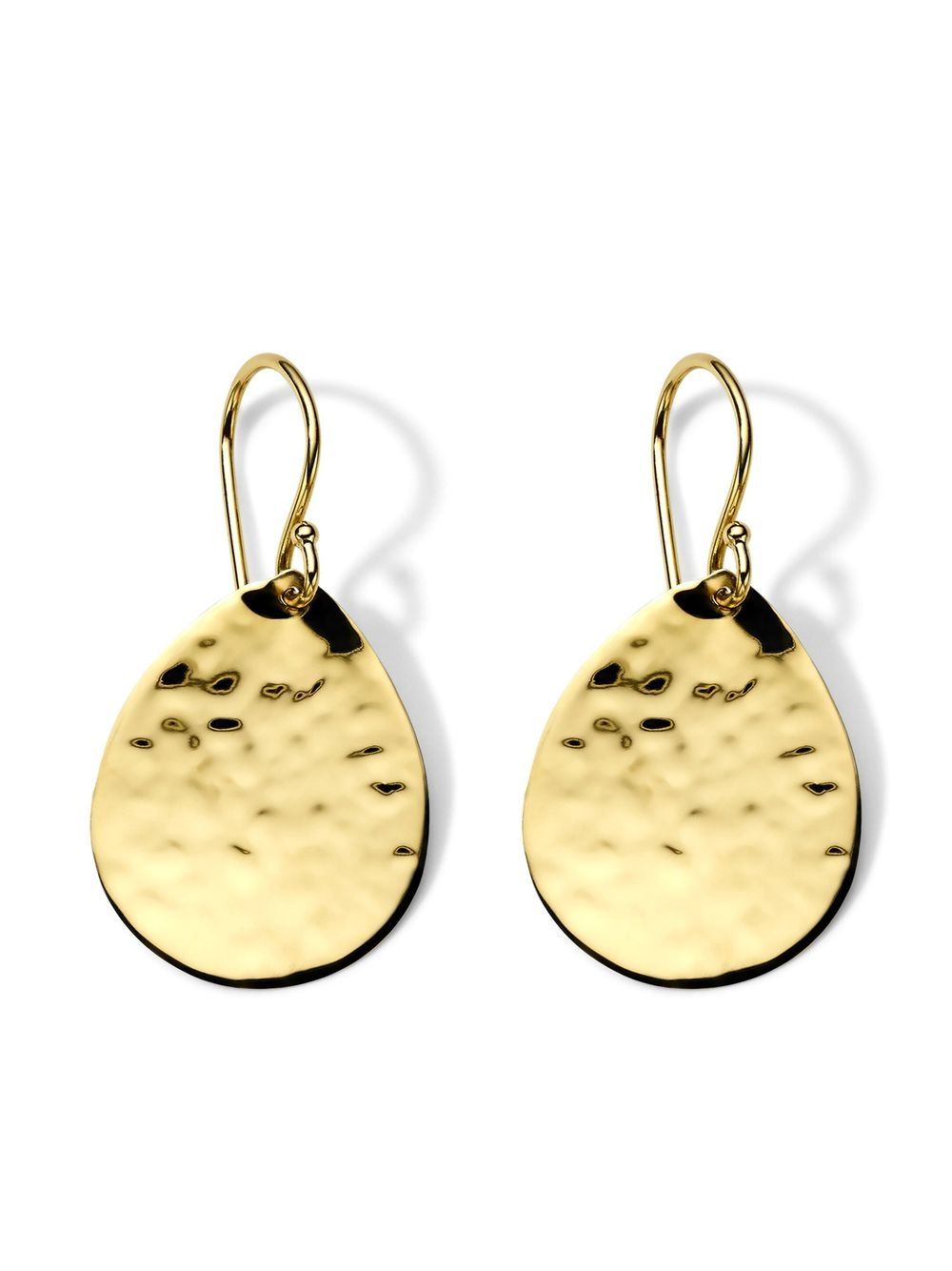 IPPOLITA 18kt yellow gold Classico crinkle teardrop earrings von IPPOLITA