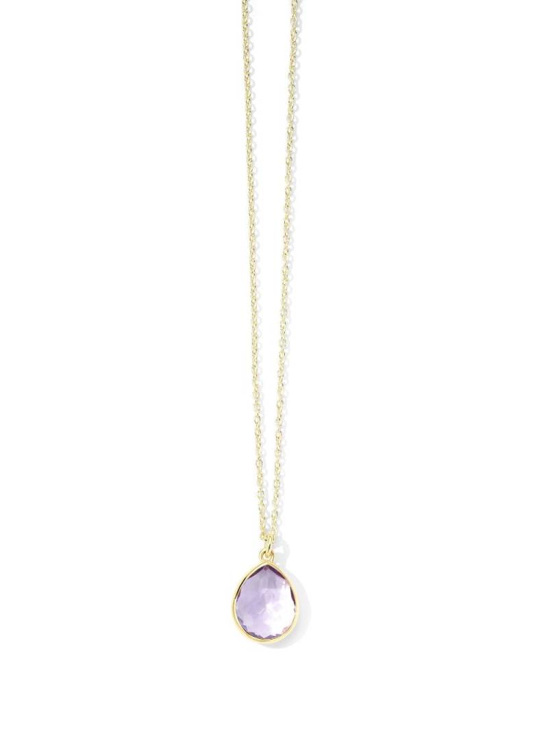 IPPOLITA 18kt yellow gold Rock Candy Mini Teardrop amethyst necklace von IPPOLITA