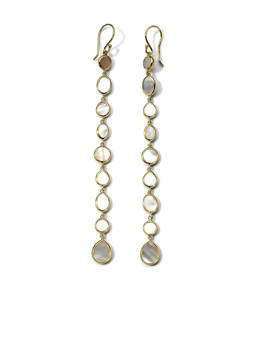 IPPOLITA 18kt yellow gold Rock Candy linear mother of pearl earrings von IPPOLITA