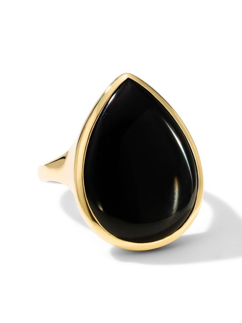 IPPOLITA 18kt yellow gold Rock Candy onyx teardrop ring von IPPOLITA