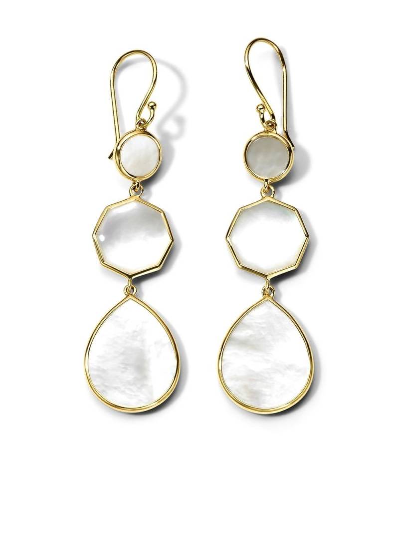 IPPOLITA 18kt yellow gold Rock Candy small mother of pearl drop earrings von IPPOLITA