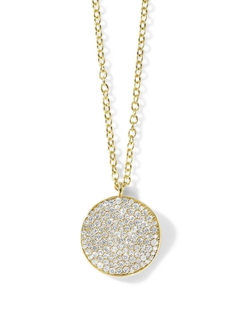 IPPOLITA 18kt yellow gold Stardust medium flower disc diamond pendant necklace von IPPOLITA