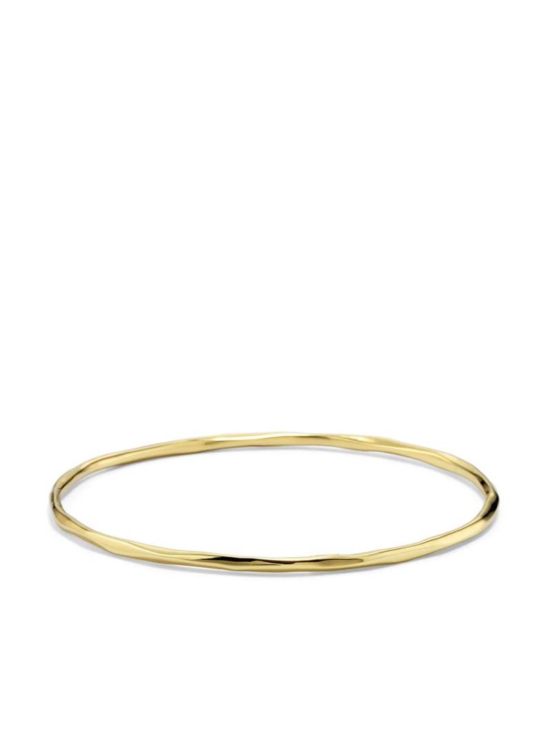 IPPOLITA 18kt yellow gold thin faceted Classico bangle von IPPOLITA