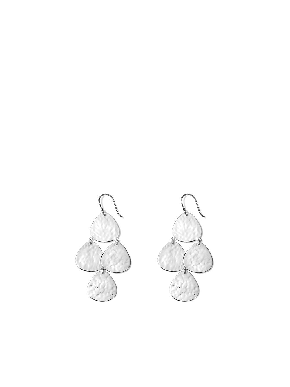 IPPOLITA Classico hammered drop earrings - Silver von IPPOLITA