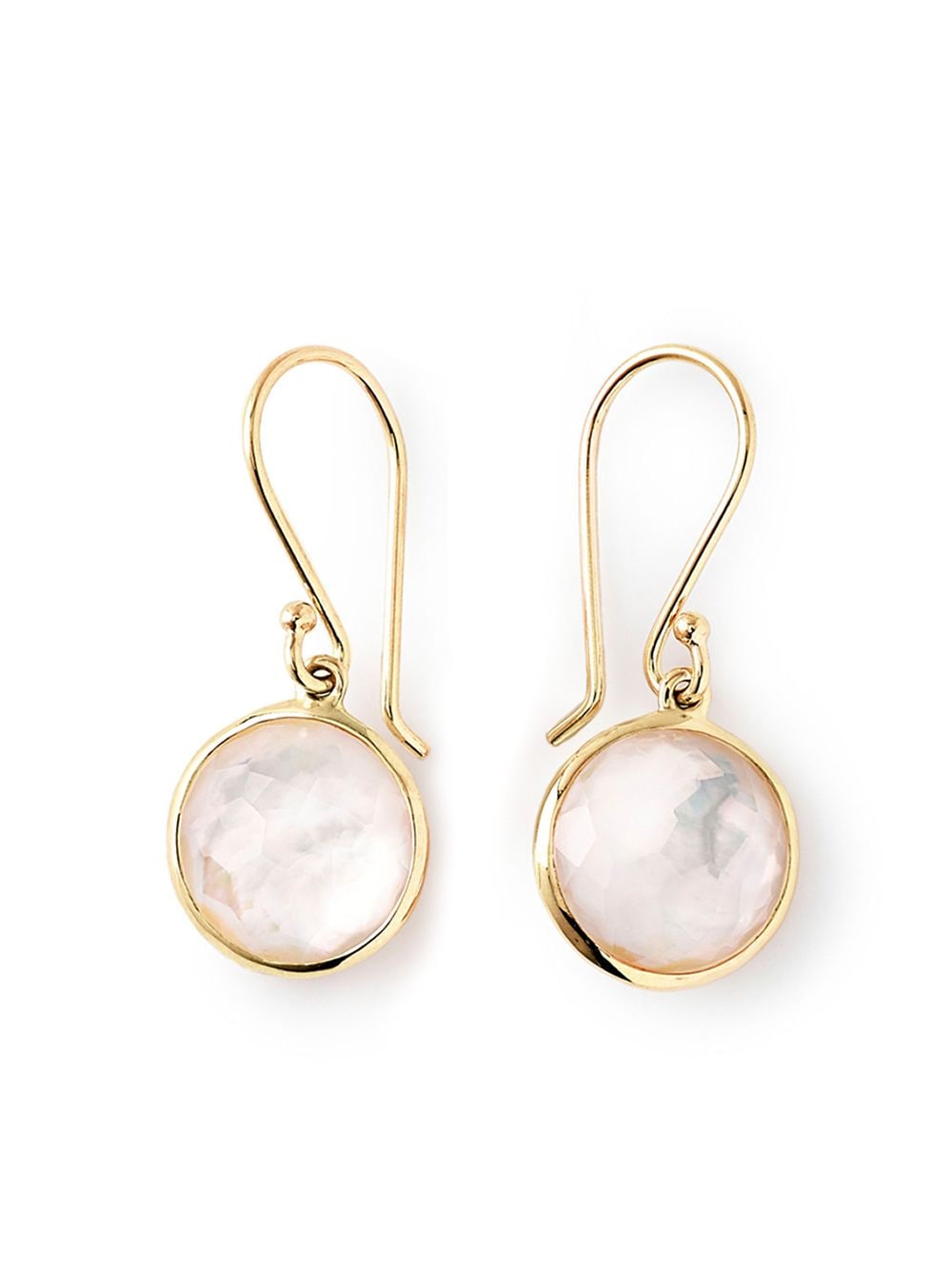 IPPOLITA 18kt yellow gold mini Lollipop mother-of-pearl and quartz drop earrings von IPPOLITA